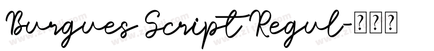 Burgues Script Regul字体转换